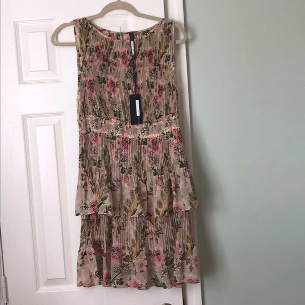 Anthropologie floral fall print dress